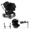 Bugaboo Donkey 5 Duo Kinderwagen 3 In 1 Graphite Midnight Black + Isofix Base