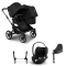 Bugaboo Donkey 5 Duo Kinderwagen 3 In 1 Graphite Midnight Black Met Cybex Cloud T Groep 0 Autostoel + Isofix Base