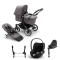Bugaboo Donkey 5 Mono Kinderwagen 3 In 1 Graphite Grey Melange Met Cybex Cloud T Groep 0 Autostoel + Isofix Base