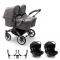 Bugaboo Donkey 5 Tweeling Kinderwagen 3 In 1 Graphite Grey Melange