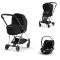 Cybex Mios 3 in 1 Kinderwagen Chrome Black Sepia Black