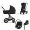 Cybex Priam Kinderwagen 4 In 1 Matt Black Sepia Black