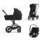 Cybex Priam Kinderwagen 3 In 1 Matt Black Sepia Black