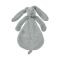 Happy Horse Knuffeldoekje Rabbit Richie Grey 25 cm