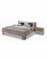 Martina Bed 160x200 + Nachtkastje Eiken Wit