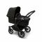 Bugaboo Donkey 5 Mono Kinderwagen 2 in 1 Black Midnight Black + Zonnekap Midnight Black