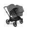 Bugaboo Donkey 6 Double Kinderwagen Black | Moon Grey
