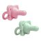 Dr. Brown's HappyPaci Siliconen Fopspeen 0 Tot 6 Maanden Roze En Groen 2 Stuks