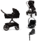 Nuna Kinderwagen 3 in 1 DEMI™ next Caviar + Autostoel Cloud T I Size + Cybex Draaibare Base T