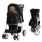 HIPET Hondenbuggy Zwart