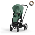 Cybex Priam Kinderwagen Leaf Green Dark Green Kies Kleur Frame