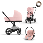 Cybex Priam Kinderwagen 3 In 1 Peach Pink Light Pink Kies Kleur Frame Met Cybex Autostoel Cloud T