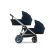 Cybex Tweeling Kinderwagen e-Gazelle S Silver Ocean Blue Navy Blue