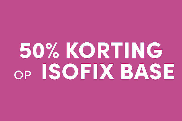 50% korting op Isofix base